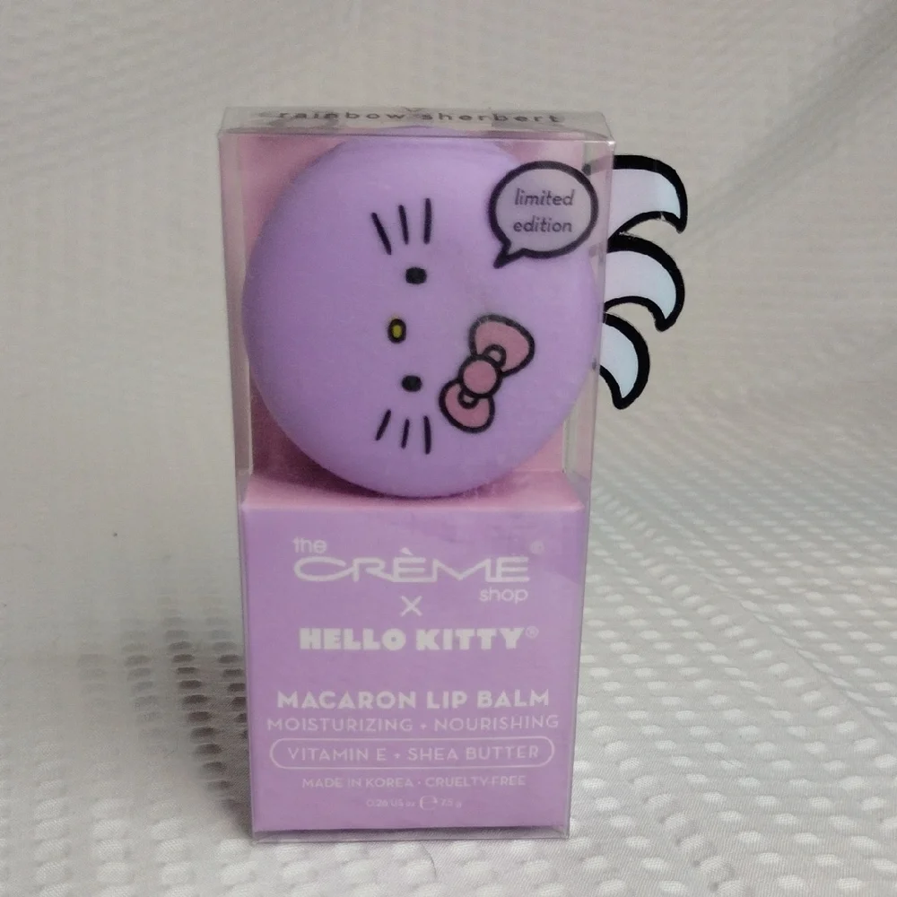 The Crème Shop x Hello Kitty Macaron Lip Balm - Lavender